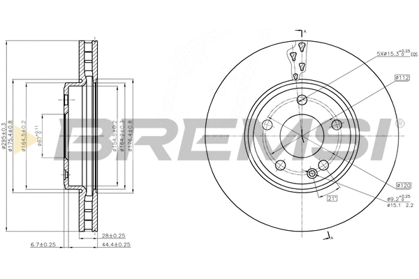 Brake Disc (CD8460V)