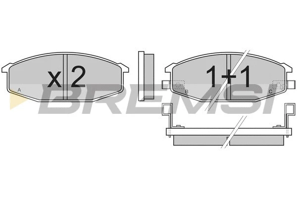 Brake Pad Set, disc brake (BP2273)