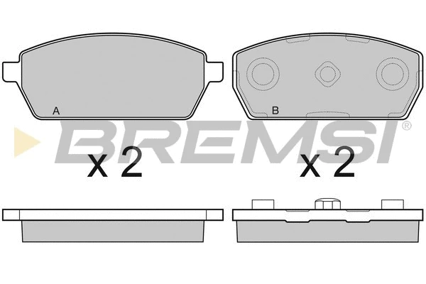 Brake Pad Set, disc brake (BP3047)