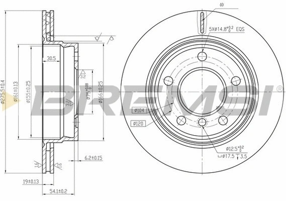 Brake Disc (CD6831V)