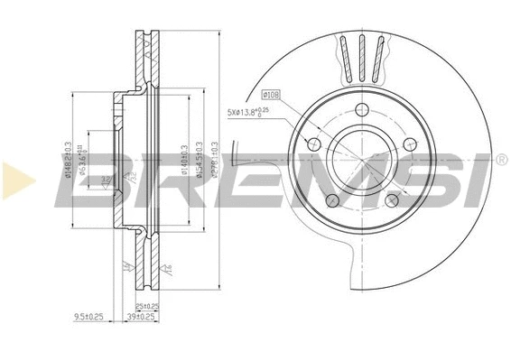 Brake Disc (CD7222V)