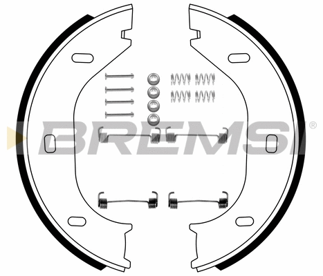 Brake Shoe Set, parking brake (GF0001-1)