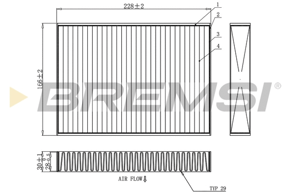 Filter, cabin air (FC0871C)