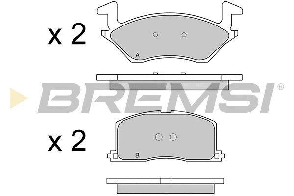 Brake Pad Set, disc brake (BP2481)