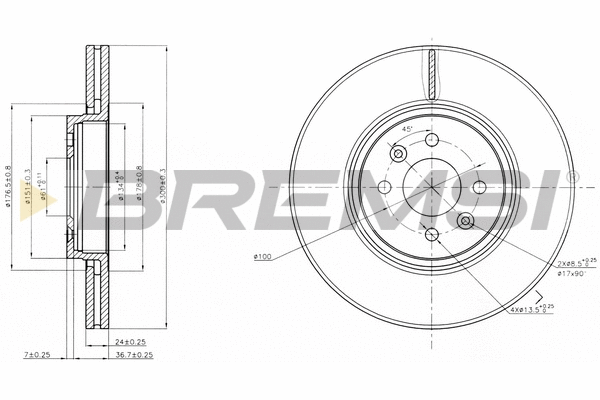 Brake Disc (CD7513V)
