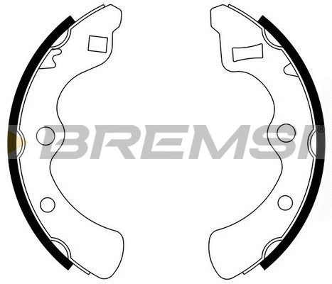 Brake Shoe Set (GF0704)