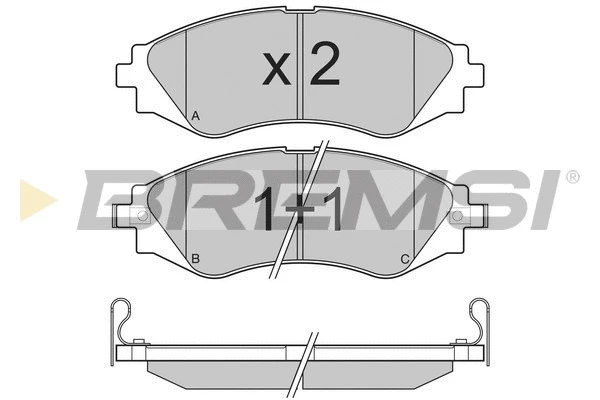 Brake Pad Set, disc brake (BP3234)