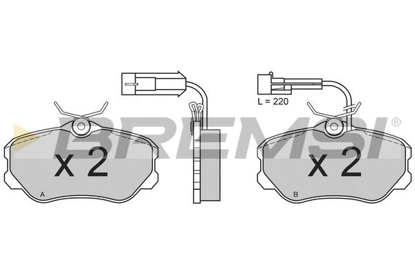 Brake Pad Set, disc brake (BP2385)