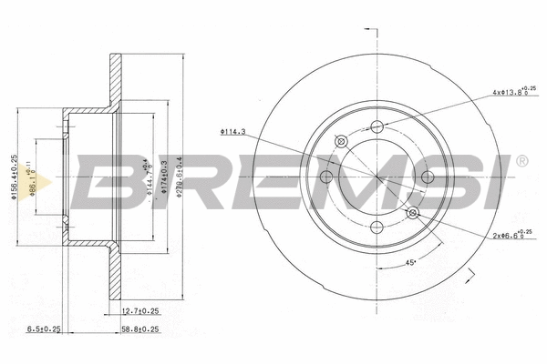 Brake Disc (CD6056S)
