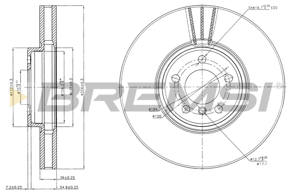 Brake Disc (CD7584V)