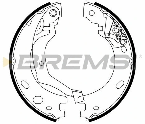 Brake Shoe Set, parking brake (GF0441)