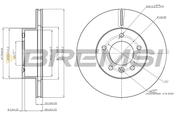 Brake Disc (CD6295V)