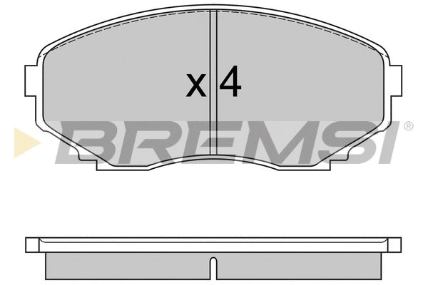 Brake Pad Set, disc brake (BP2578)