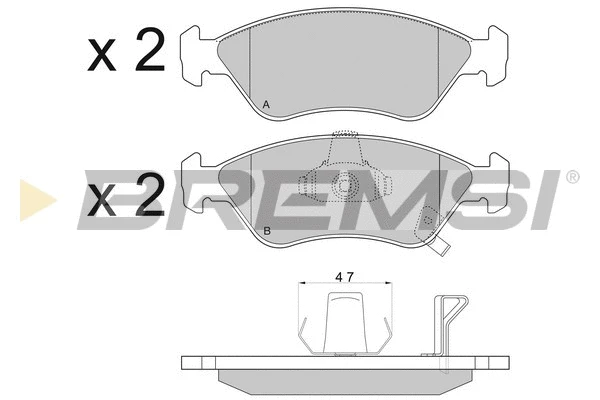 Brake Pad Set, disc brake (BP2910)