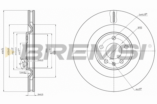 Brake Disc (CD7327V)