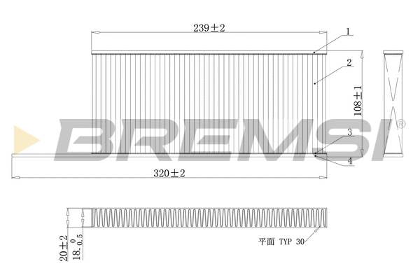 Filter, cabin air (FC0863C)