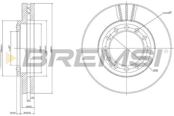 Brake Disc (CD8525V)