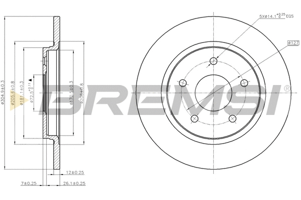 Brake Disc (CD7808S)