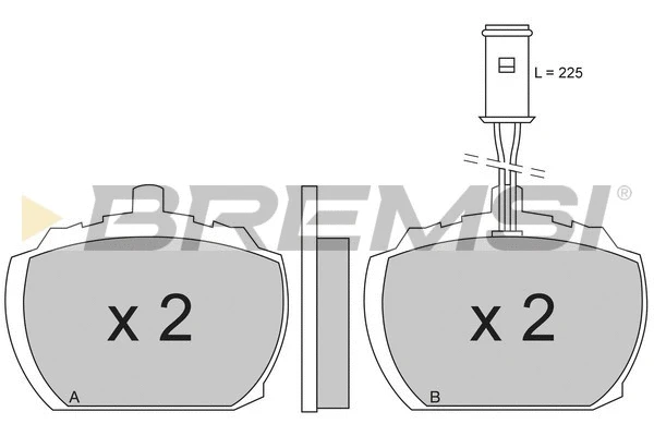 Brake Pad Set, disc brake (BP2207)