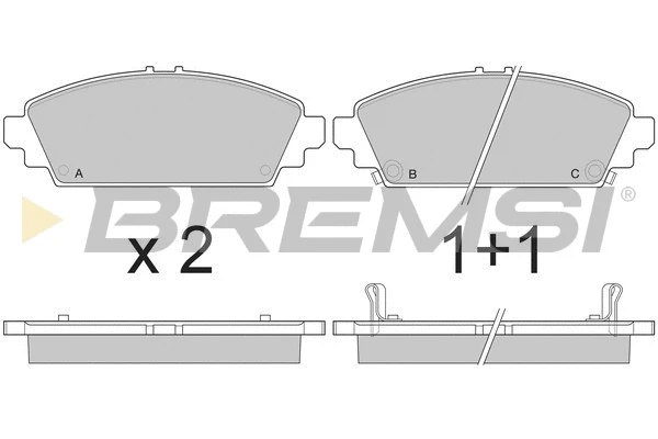 Brake Pad Set, disc brake (BP2904)