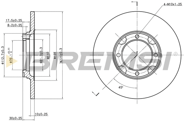 Brake Disc (CD6536S)