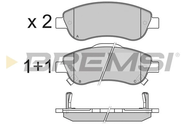 Brake Pad Set, disc brake (BP3352)