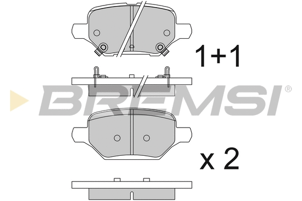 Brake Pad Set, disc brake (BP3840)