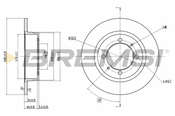 Brake Disc (CD6409S)