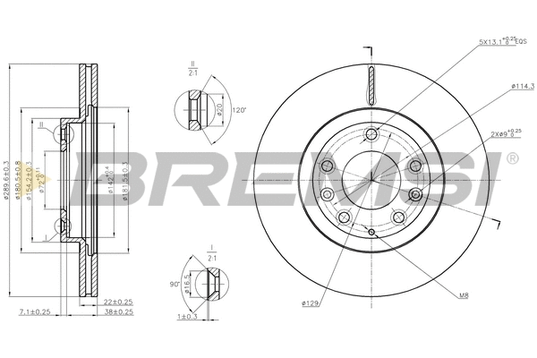 Brake Disc (CD7657V)