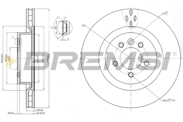Brake Disc (CD7434V)