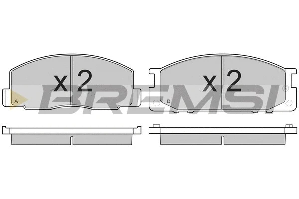 Brake Pad Set, disc brake (BP2435)