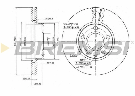 Brake Disc (CD6846V)