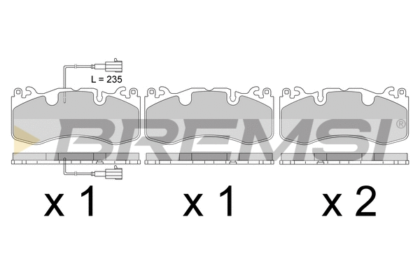 Brake Pad Set, disc brake (BP3800)