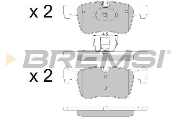 Brake Pad Set, disc brake (BP3503)