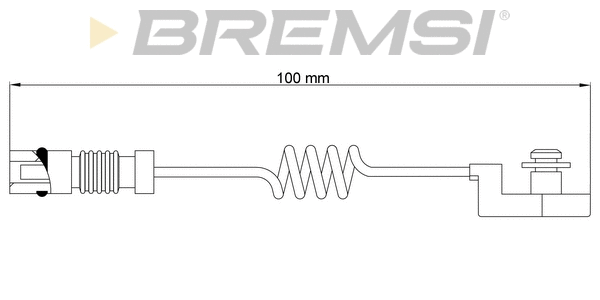 Warning Contact, brake pad wear (WI0580)