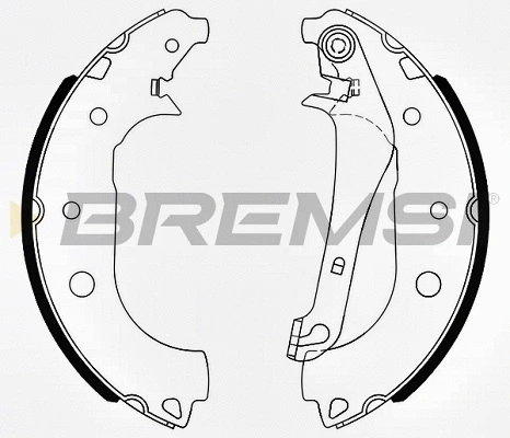 Brake Shoe Set (GF0250)