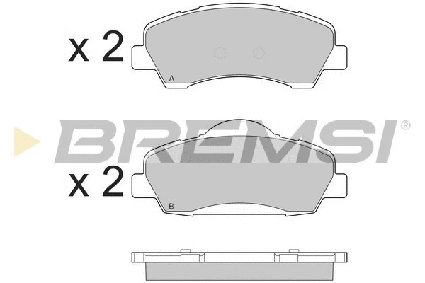 Brake Pad Set, disc brake (BP3559)