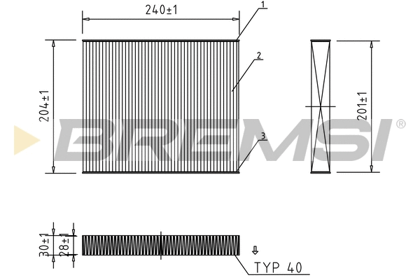 Filter, cabin air (FC0449)