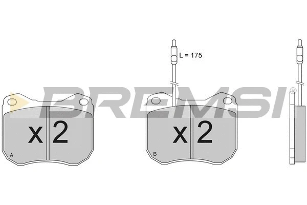 Brake Pad Set, disc brake (BP2118)