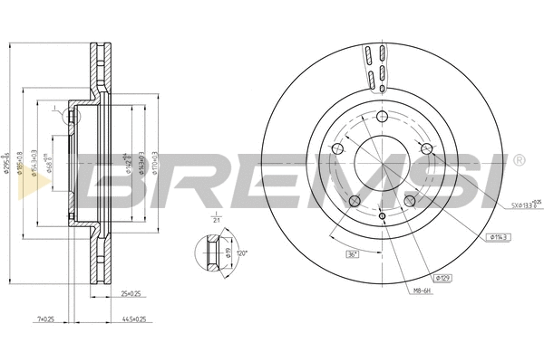 Brake Disc (CD8465V)