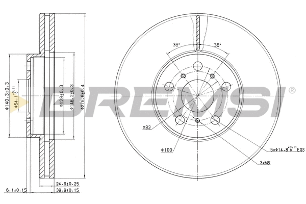 Brake Disc (CD6502V)