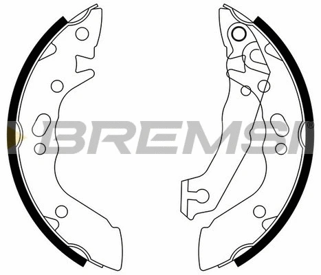 Brake Shoe Set (GF0736)