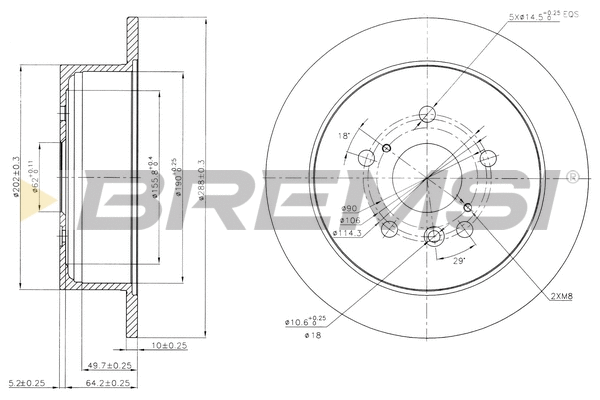 Brake Disc (CD7545S)