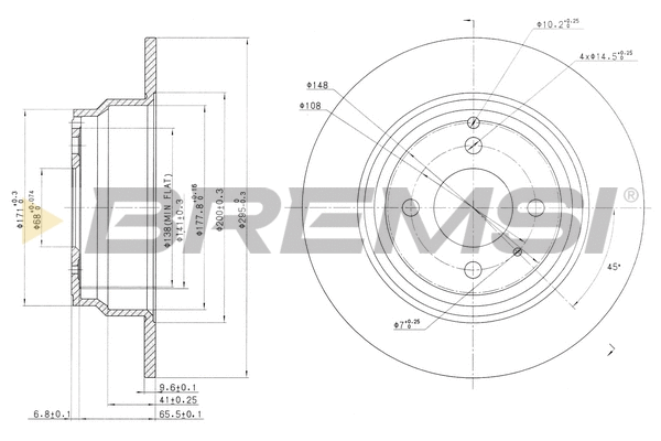 Brake Disc (CD6551S)