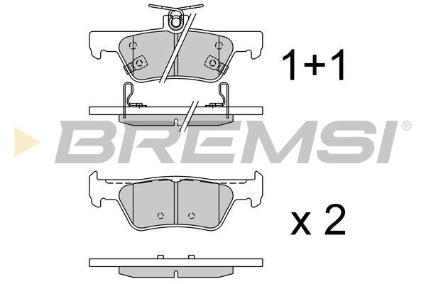 Brake Pad Set, disc brake (BP3943)