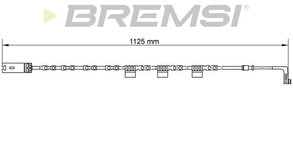 Warning Contact, brake pad wear (WI0646)