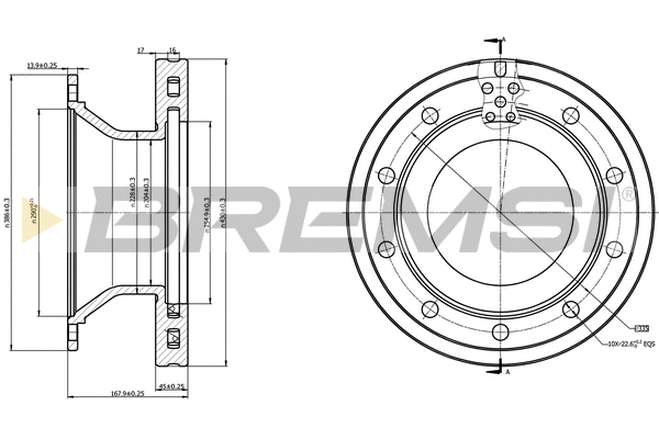 Brake Disc (CD5336V)