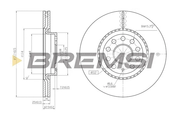 Brake Disc (CD7305V)