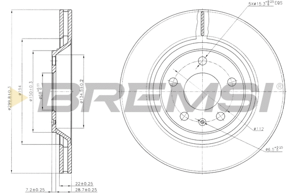 Brake Disc (CD7889V)