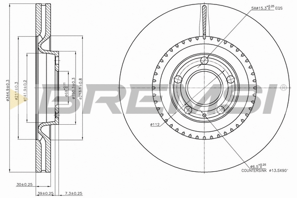 Brake Disc (CD7661V)